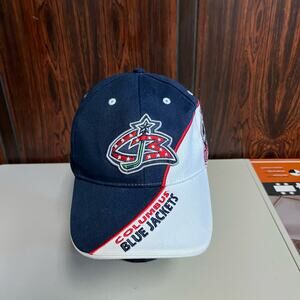 vintage 1990s nhl twin enterprises columbus blue jacket snapback cap‎ hat  OSFA